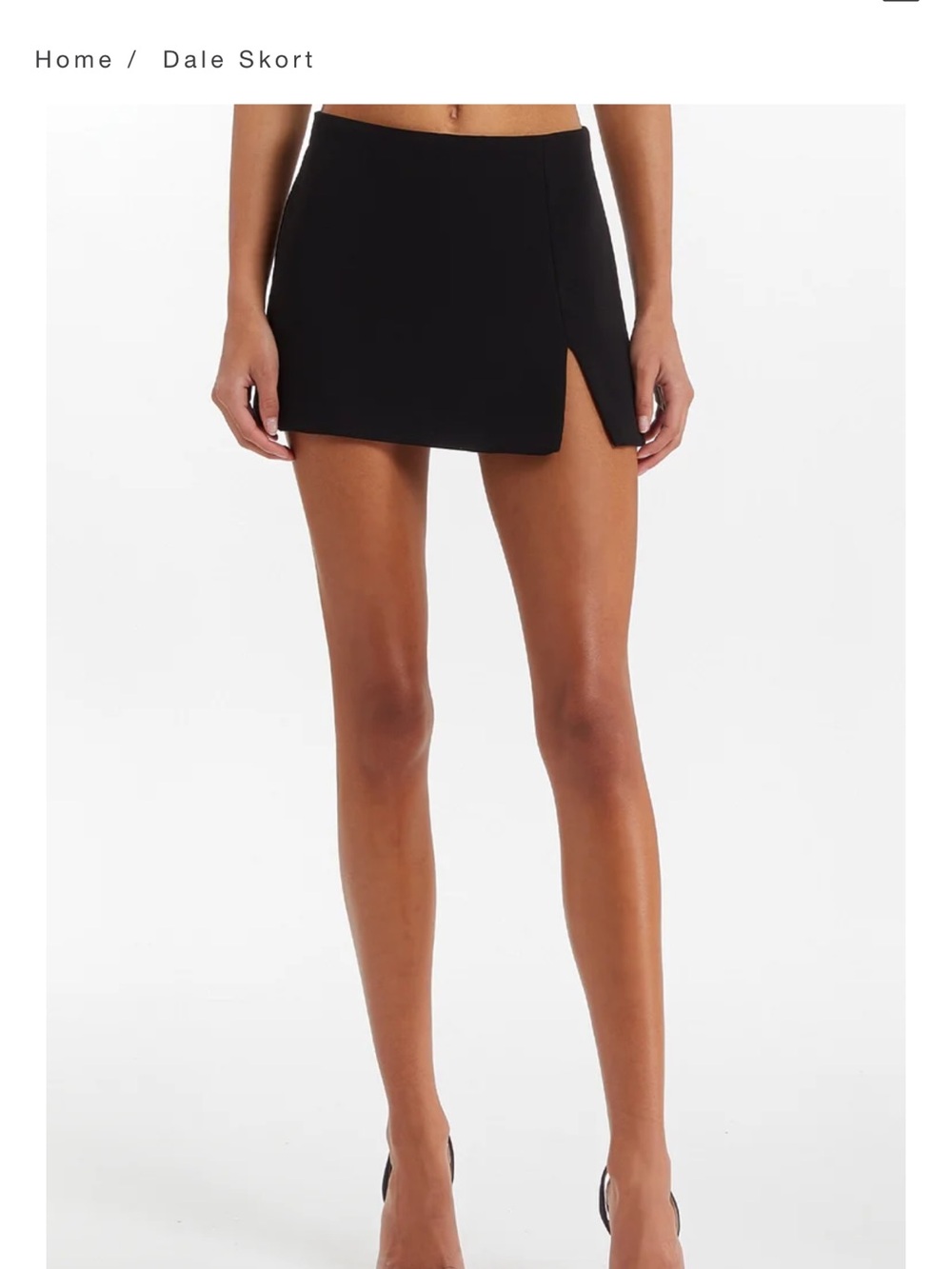 Amanda Uprichard Dale Skort Black